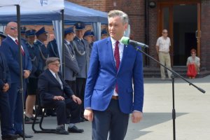 Rolę słupskiej Szkoły Policji w kształceniu policyjnych kadr podkreślił w swoim przemówieniu prezydent Słupska Robert Biedroń