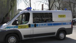 Mobilny posterunek policji w centrum Łodzi #1