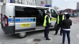 Mobilny posterunek policji w centrum Łodzi #5