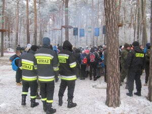 Zimowe pokazy służb ratowniczych nad Jeziorem Czarnym we Włocławku