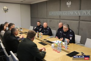 delegacja z Mołdawii z wizytą w KGP