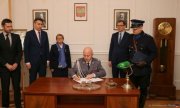 Uroczyste podpisanie porozumienia o współpracy między IPN a Komendą Główną Policji