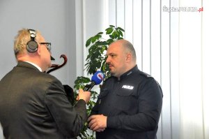 briefing prasowy, poświęcony współpracy Uniwersytetu Śląskiego oraz Komendy Wojewódzkiej Policji w Katowicach