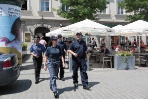 Polsko-włoskie policyjne patrole na ulicach Krakowa