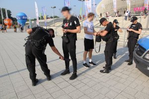 Krakowscy policjanci zabezpieczają Lotto Eurovolley Poland 2017