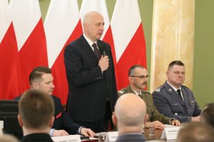 Spotkanie szefa MSWiA z funkcjonariuszami z Lubelszczyzny