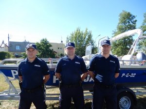 Policjanci ogniwa wodnego z Włocławka