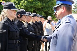 Uroczystość ślubowania nowo przyjętych policjantów