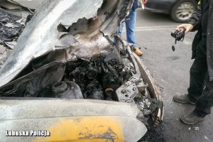 Zatrzymany mężczyzna, podpalone kosze na śmieci i samochodowy