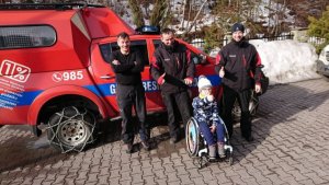 Niepełnosprawny Franio poznał tajniki służby patrolu narciarskiego