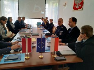 Wizyta studyjna przedstawicieli Państwowej Policji Łotwy w Polsce w ramach międzynarodowego projektu dotyczącego zapobiegania wtórnej wiktymizacji