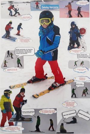 praca konkursowa fotograficzna ukazująca narciarza na stoku dekalog FIS