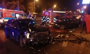 Śmiertelny wypadek na ul. Paderewskiego w Łodzi - rozbity samochód