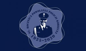 Logo obchodów 95. rocznicy powołania policji kobiecej.