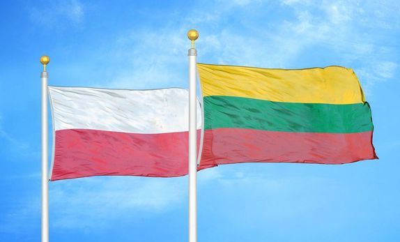 Zdjęcie Flag Polski i Litwy