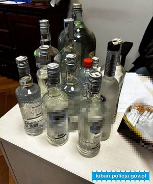 Butelki z alkoholem