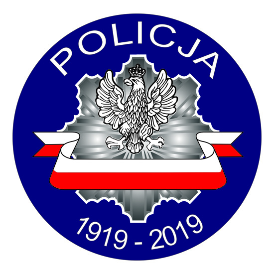 Logo obchodów 100-lecia Policji