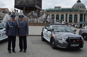 Zastępca Komendanta Głównego Policji i Dyrektor Gabinetu Komendanta Głównego Policji na święcie Policji w Gruzji