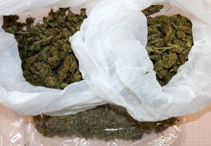 Foliowe torby z zabezpieczoną marihuaną