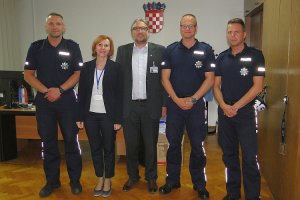 Na zakończenie polscy policjanci spotkali się z komendantem Akademii Policji Želimirem Radimilovićem