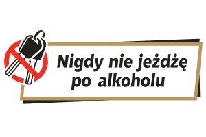 Logo kampanii "Nigdy nie jeżdżę po alkoholu"