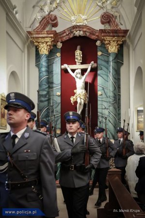 Uroczysta msza święta w intencji policjantów pomordowanych w Miednoje