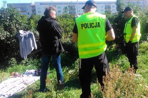 Słuchacze Szkoły Policji w Słupsku podczas służby patrolowej na terenie Gdyni