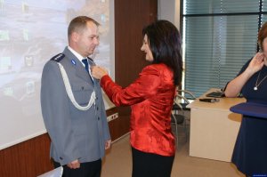 Policjant odznaczony Medalem za Długoletnią Służbę