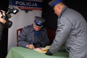 Wmurowanie aktu erekcyjnego pod budowę komisariatu w Dobrzejewicach #8