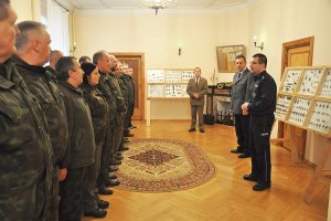 Zakończenie szkolenia pomorskich funkcjonariuszy Straży Leśnej.