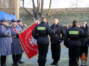 Uroczyste ślubowanie policjantów w Muzeum Katyńskim