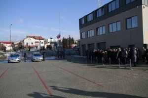Uroczyste przekazanie do użytku nowo wybudowanego Komisariatu Policji w Trzebini