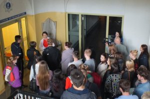 Studenci z wizytą w Komendzie Wojewódzkiej Policji w Opolu #4