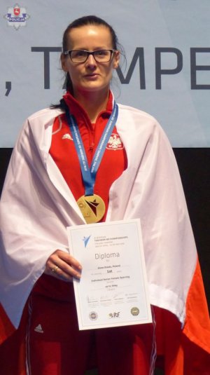 st. sierż. Ilona Działa na podium na Mistrzostwach Europy w Taekwon-do ITF