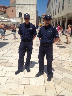 Zadar - patrol polskiej Policji