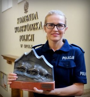 Opolska policjantka uczestniczyła w Biegu Rzeźnika #5