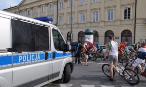 Policja zabezpiecza wyścig Tour de Pologne