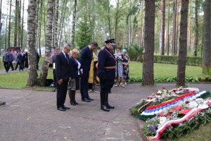 Uroczystości na Polskim Cmentarzu Wojennym w Miednoje