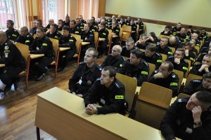 Wykłady dla słuchaczy Szkoły Policji w Słupsku.