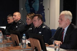 Odprawa roczna w Komendzie Wojewódzkiej Policji w Krakowie