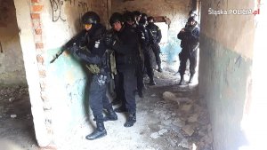 policjanci z żołnierzami w trakcie szkolenia