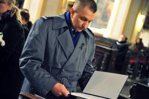 Uroczystości pogrzebowe mł. insp. Piotra Tomkiewicza Komendanta Komisariatu Policji w Szprotawie, który zginął w wypadku
