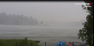 Warunki pogodowe na zalewie Sosina - 23.07.2017 r.