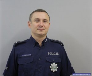 Jeden z legnickich policjantów - Spirydoniuk Tomasz