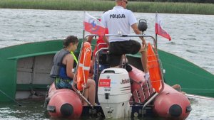 akcja ratunkowa na Jeziorze Wigry