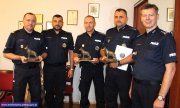 Spotkanie komendantów wojewódzkich ze zwycięzcami w Ogólnopolskim Finale XVII Kynologicznych Mistrzostw Policji