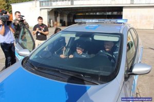 spotkanie 11-letniego Kacpra z policjantami