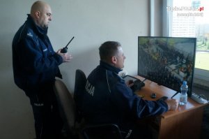 Policyjne zabezpieczenie meczu w Jastrzębiu-Zdroju