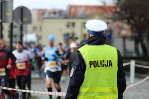 Policjanci zabezpieczali VI Bieg Niepodległości w Żaganiu