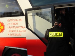 Policjanci z Oddziału Prewencji Policji w Poznaniu oddali krew
